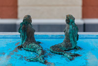 Monument of sirens in the center of town Karlovac, Croatia