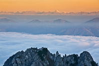 A view on Grossglockner mountain from Mangrt's pass, Slovenia