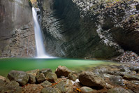 Slap Kozjak u dolini rijeke Soče, Goriška/Slovenija