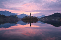 Lake Bled in dawn, Slovenia