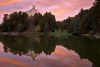 Trakošćan u jesenskom zalasku, Zagorje/Hrvatska