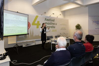 One of many lectures and workshops held on Olive festival in Zagreb 2019, Croatia