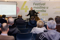 One of many lectures and workshops held on Olive festival in Zagreb 2019, Croatia