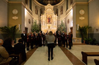 Christmas concert of academic choir Vladimir Prelog in church Basilica of the Heart of Jesus in Zagreb 2019/Croatia