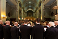 Christmas concert of academic choir Vladimir Prelog in church Basilica of the Heart of Jesus in Zagreb 2019/Croatia