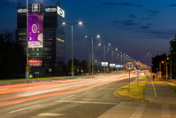 Road illumination of Zagreb avenue, Zagreb/Croatia