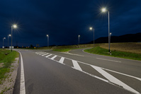 Road illumination in place Lepoglava, Zagreb/Croatia