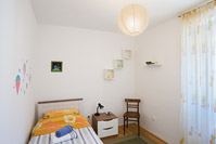 Sleeping room of apartment Ivanov in place Poljana on island Ugljan, Dalmatia, Croatia