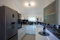 Kitchen of apartment Hromin in place Poljana on island Ugljan, Dalmatia, Croatia