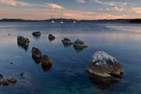 Sunset on island Ugljan, Dalmatia, Croatia