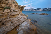 Dolazak ciklone na plažu Livačina na otoku Rabu, Kvarner/Hrvatska