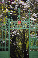 Entrance to the botanical garden in town Zagreb, Croatia