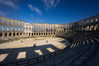 Unutrašnjost pulske arene, Pula/Istra, Hrvatska