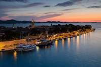 Old town Zadar in the evening, Dalmatia, Croatia