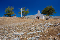 Famous church Our Lady of Tarac in National Park Kornati  islands, Croatia