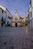 St John's church in town Jelsa, island Hvar, Dalmatia, Croatia