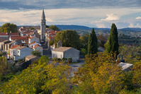 Small place Draguc in autumn, Istria, Croatia