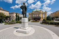 Croatian National Theatre Ivan Zajc in town Rijeka, Kvarner, Croatia